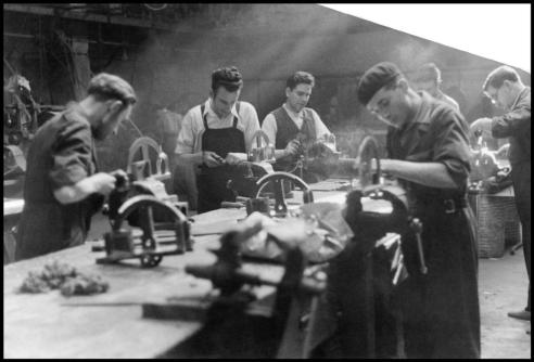 Workers in a munitions factory, Madrid, June 1937